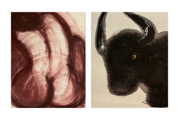 Exposition noirs taureaux, rouges Vénus